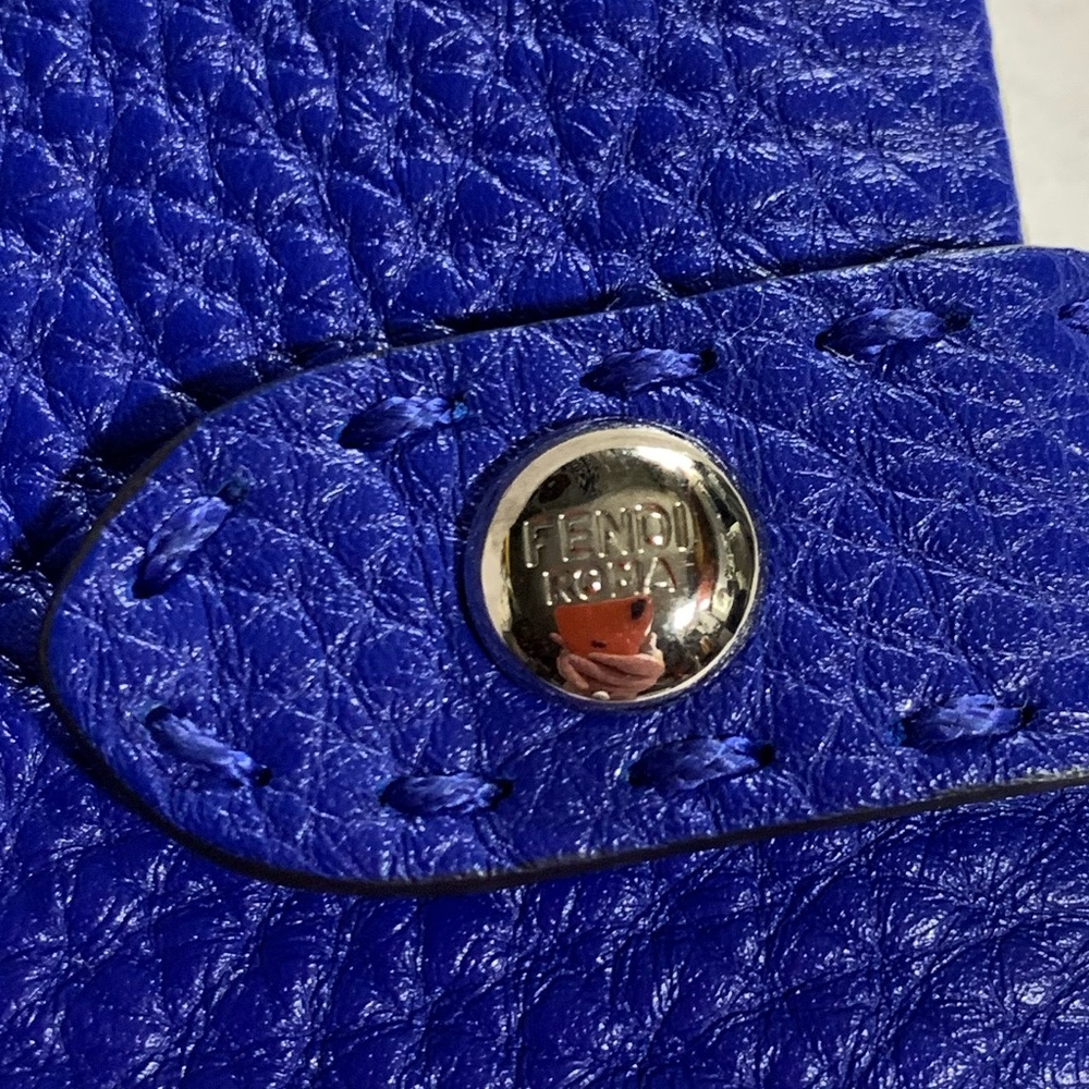 NIB auth FENDI cobalt blue SELLERIA purse CALENDAR - Picture 10 of 13